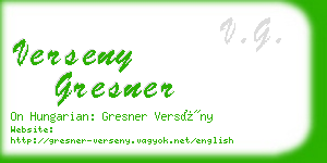 verseny gresner business card